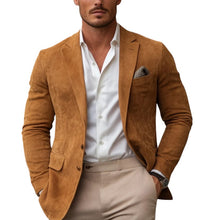 Load image into Gallery viewer, Hudson - Men&#39;s Tan Suede Blazer