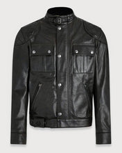 Load image into Gallery viewer, Beast - Men&#39;s Black Made to Measure Motorcycle and Biker Real Leather Jacket