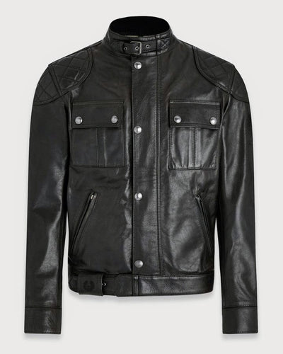 Beast - Men's Black Motorcycle and Biker Real Leather Jacket