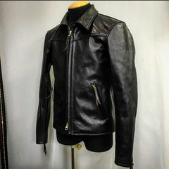 Fighter - Men's Black Made to Measure Motorcycle and Biker Real Leather Jacket
