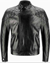 Load image into Gallery viewer, King - Men’s Black Motorcycle and Biker Made to Measure Real Leather Jacket