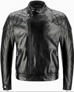 King - Men’s Black Motorcycle and Biker Made to Measure Real Leather Jacket