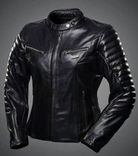 Load image into Gallery viewer, Wolf - Men’s Black Motorcycle and Biker Genuine Leather Jacket