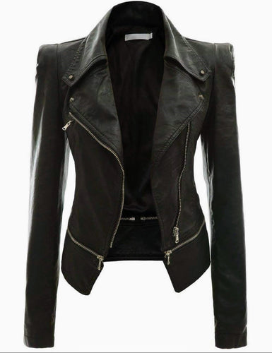 Aurelia - Women's Black Bomber Motorcycle and Biker Custom Fit Real Leather Jacket